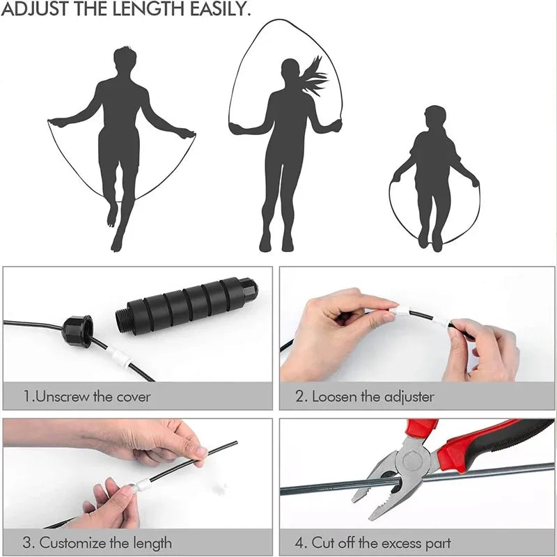 Adjustable jumprope