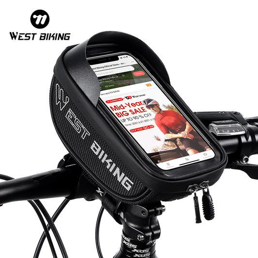 Bike Handlebar Phone Bag Front Frame Reflective